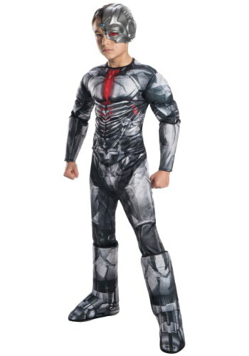 【店内全品P5倍】Justice League デラックス 男の子's Cyborg コスチューム ハロウィン 子ども コスプレ 衣装 仮装 こども イベント 子ども パーティ ハロウィーン 学芸会