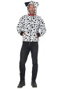 《全品P5倍 クーポン多数有》Mens Dalmatian Hoodie コスチューム ハロウィン メンズ コスプレ 衣装 男性 仮装 男性用 イベント パーティ ハロウィーン 学芸会