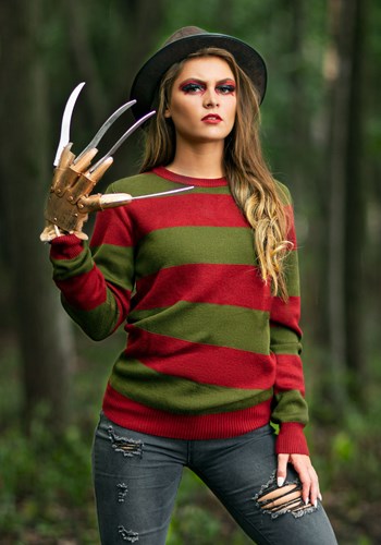 【お得クーポン多数 最大1,000円OFF有】Striped ナイトメア on Elm Street Freddy Sweater for 大人用s ハロウィン メンズ コスプレ 衣装 男性 仮装 男性用 イベント パーティ ハロウィーン 学芸会