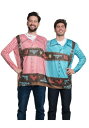 Oktoberfest Long Sleeve 2 Person Tee ハロウィン メンズ コスプレ 衣装 男性 仮装 男性用 イベント パーティ ハロウィーン 学芸会(3)