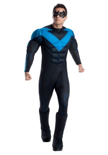 デラックス Nightwing Men's コスチューム ハロウィン メンズ コスプレ 衣装 男性 仮装 男性用 イベント パーティ ハロウィーン 学芸会