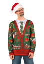 Men's Ugly Christmas Cardigan Shirt ハロウィン メンズ コスプレ 衣装 男性 仮装 男性用 イベント パーティ ハロウィーン 学芸会