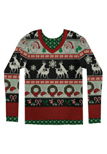 Frisky Deer 大人用 Ugly Christmas Sweater ハロウィン メンズ コスプレ 衣装 男性 仮装 男性用 イベント パーティ ハロウィーン 学芸会