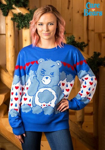Grumpy Bear 大人用 ケアベア Ugly Christmas Sweater ハロウィン メンズ コスプレ 衣装 男性 仮装 男性用 イベント パーティ ハロウィーン 学芸会
