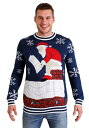 Men 039 s Tipsy Elves Roof Santa Ugly Christmas Sweater ハロウィン メンズ コスプレ 衣装 男性 仮装 男性用 イベント パーティ ハロウィーン 学芸会