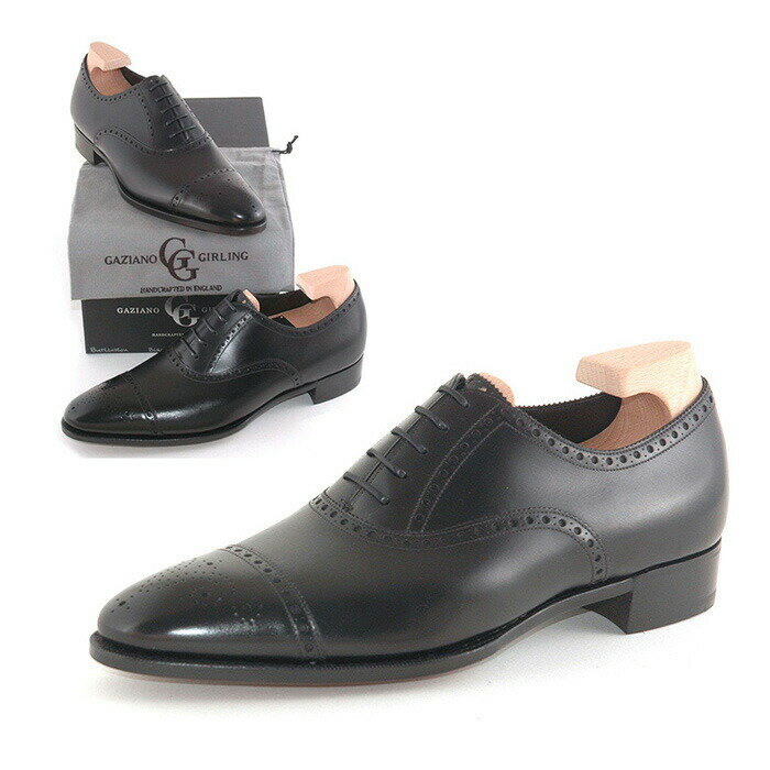 ガジアーノ＆ガーリング Gaziano & Girling 革靴 メンズ 本革 本皮 黒 BURLINGTON IN BLACK CALF - DG70 ブランド | メンズ革靴 メンズシューズ 靴 おしゃれ カジュアル 紳士靴 ビジネス ビジネスシューズ 高級 通勤 レザー 内羽根 外羽根