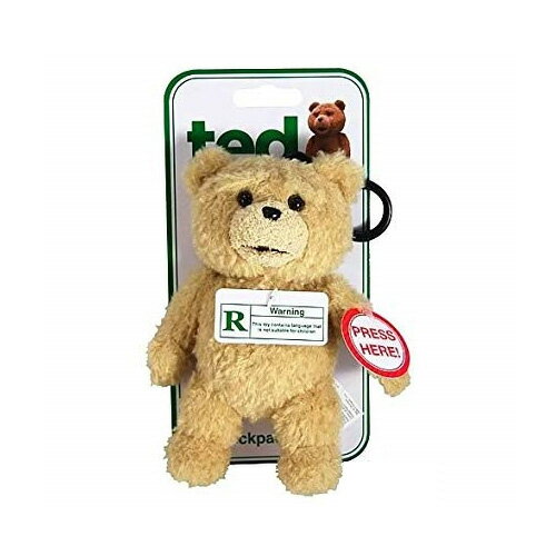 【Rレイテッド版】 Ted テッド 6インチ 15cm Teddy Bear テディベア　おしゃべりぬいぐるみ バックパッククリップ キーリングクリップ 映画 誕生日プレゼント