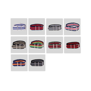 腕時計 替え バンド NATOタイプ ナイロンストラップ 2トーンカラー 4サイズ | 時計ベルト 時計バンド TYPE NATO NATOストラップ ナイロン ミリタリー 時計用ベルト レディース メンズ バレンタイン ホワイトデー