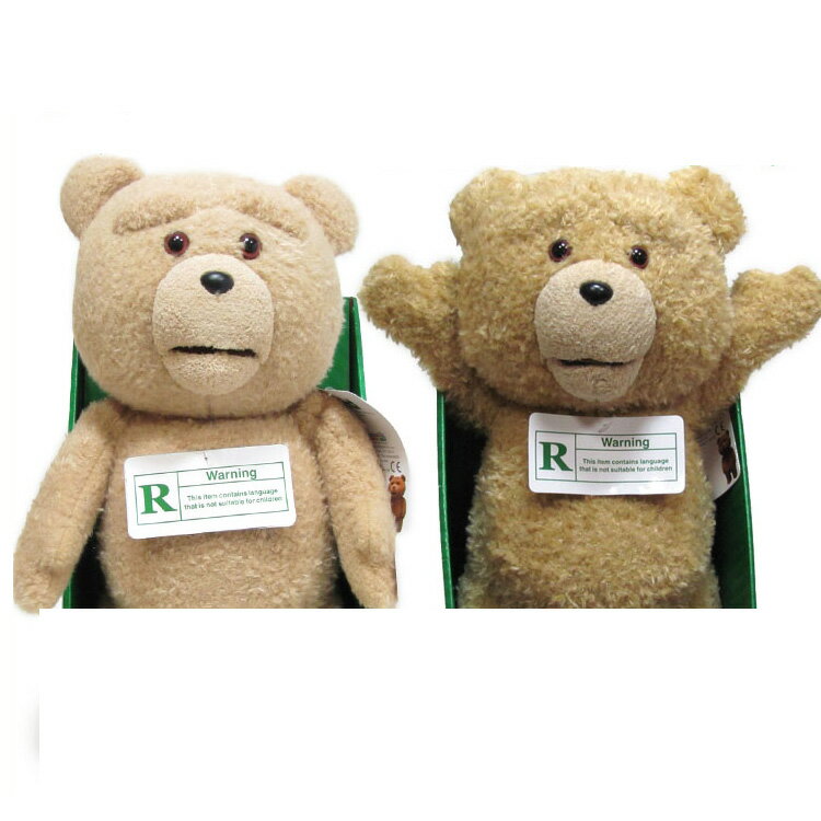 【新型】【フサフサ】正規品 TED テッド ぬいぐるみ 16インチ(約40cm) 「R-レイテッド版」「クリーントーキング版(通常版)」 映画 グッズ Teddy Bear テディベア 誕生日プレゼント