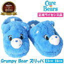 おもしろスリッパ 【楽天1位獲得】 CareBears ケアベア グッズ Grumpy Bear グランピーベア スリッパ もこもこ | 大人用 コスプレ 衣装 仮装 小道具 おもしろい イベント パーティ 発表会 デコレーション リボン アクセサリー メンズ レディース 子供 おしゃれ かわいい ギフト プレゼント