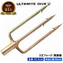 ＼本日全品5 OFFクーポン有／Ultimate Dive スピアヘッド 3又 12.5cm 銛 手銛 スピアフィッシング ヤス 魚 突き モリ 魚突き 先 チョッキ 銛先 手 一本 ゴム ダイビング シュノーケリング シュノーケル スピア 素潜り 海 パーツ