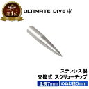 【楽天1位獲得】 Ultimate Dive スクリューチップ 銛先 交換 式 銛 手銛 スピアフィッシング ヤス 魚 突き モリ 魚突き 先 チョッキ 銛先 手 一本 ゴム ダイビング シュノーケリング シュノーケル スピア 素潜り 1000円 ぽっきり ポッキリ