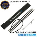Ultimate Dive 銛 セット シングル 銛先 Heavy カーボンファイバー 210cm 3ピース | モリ 魚 突き シュノーケル 魚突き スピアフ...