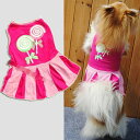 ペット 服 犬 女の子 ワンピース ドッグウェア ピンク | 犬服 ドッグウエア 小型犬 大型犬 中型犬 チュチュ ドレス つなぎ 洋服 お洒落 かわいい プリ...