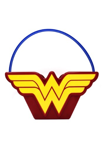 Wonder Woman Plastic Trick or Treat Bucket クリスマス ハロウィン コスプレ 衣装 仮装 小道具 おもしろい イベント パーティ ハロウィーン 学芸会