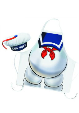 ゴーストバスターズ Stay Puft Apron and Chef 帽子 ハット Set クリスマス ハロウィン コスプレ 衣装 仮装 小道具 おもしろい イベント パーティ ハロウィーン 学芸会