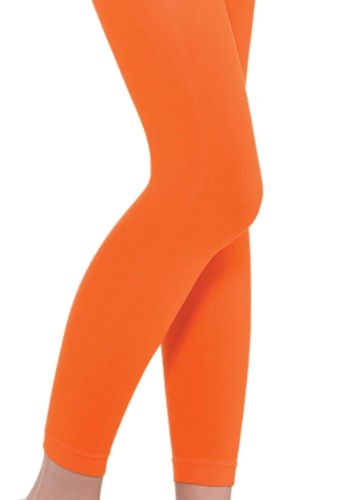 Orange Footless Tights for a チャイルド クリスマス ハロウィン コスプレ 衣装 仮装 小道具 おもしろい イベント パーティ ハロウィーン 学芸会 学園祭 学芸会 ショー お遊戯会 二次会 忘年会 新年会 歓迎会 送迎会 出し物 余興 誕生日 発表会 バレンタイン ホワイトデー