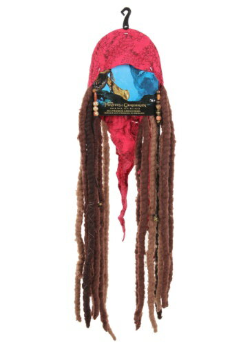 ジャックスパロウ 大人用 Bandana and Dreads Set ハロウィン コスプレ 衣装 仮装 小道具 おもしろい イベント パーティ ハロウィーン 学芸会