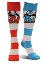 Knee High Cuphead & Mugman Striped Socks ハロウィン コスプレ 衣装 仮装 小道具 おもしろい イベント パーティ ハロウィーン 学芸会