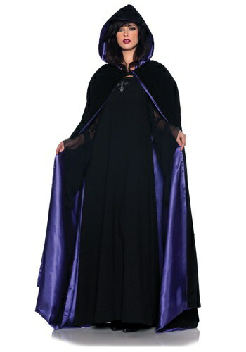 デラックス Velvet & Satin フード マント ケープ ハロウィン コスプレ 衣装 仮装 小道具 おもしろい イベント パーティ ハロウィーン 学芸会