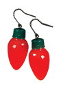 Light Up Christmas Bulb Earrings ハロウィン コスプレ 衣装 仮装 小道具 おもしろい イベント パーティ ハロウィーン 学芸会
