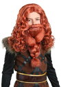 《全品P5倍 クーポン多数有》ボーイズ レッド Viking ウィッグ and Beard Set ハロウィン コスプレ 衣装 仮装 小道具 おもしろい イベント パーティ ハロウィーン 学芸会