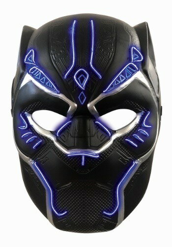 Light Up チャイルド マスク ブラック Panther ハロウィン コスプレ 衣装 仮装 小道具 おもしろい イベント パーティ ハロウィーン 学芸会のサムネイル