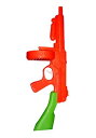 Orange/Green Tommy Gun ハロウィン コスプレ 衣装 仮装 小道具 おもしろい イベント パーティ ハロウィーン 学芸会