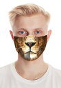 Lion Realistic Face マスク ハロウィン コスプレ 衣装 仮装 小道具 おもしろい イベント パーティ ハロウィーン 学芸会