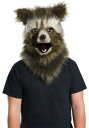 Rocket Raccoon Movable Jaw Faux Fur マスク ハロウィン コスプレ 衣装 仮装 小道具 おもしろい イベント パーティ ハロウ...