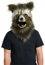 Rocket Raccoon Movable Jaw Faux Fur マスク ハロウィン コスプレ 衣装 仮装 小道具 おもしろい イベント パーティ ハロウィーン 学芸会