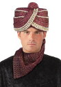 大人用 レッド Maharaja Turban ハロウィン コスプレ 衣装 仮装 小道具 おもしろい イベント パーティ ハロウィーン 学芸会