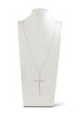 Matte Silver Elongated Cross on 36\” Chain ハロウィン コスプレ 衣装 仮装 小道具 おもしろい イベント パーティ ...