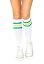 Green and Yellow Striped Athletic Socks for Women | コスプレ 衣装 仮装 小道具 おもしろい イベント パーティ 発表会 デコレーション リボン アクセサリー メンズ レディース 子供 おしゃれ かわいい ギフト プレゼント