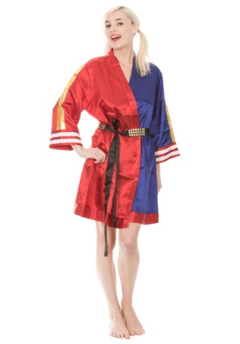 Cosplay Harley Quinn Suicide Squad Satin ローブ ハロウィン コスプレ 衣装 仮装 小道具 おもしろい イベント パーティ ハロウィーン 学芸会
