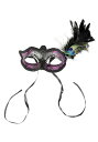 Purple Rhinestone Mardi Gras マスク ハロウィン コスプレ 衣装 仮装 小道具 おもしろい イベント パーティ ハロウィーン 学芸会(3)