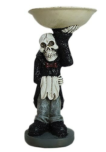 Skeleton Butler Resin Treat Bowl Halloween Decoration ハロウィン コスプレ 衣装 仮装 小道具 おもしろい イベント パーティ ハロウィーン 学芸会