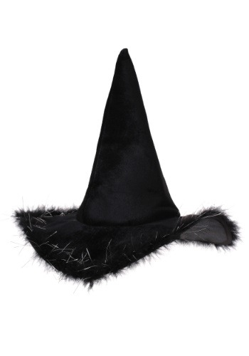 Velvet 大人用 Witch 帽子 ハット With Fur ハロウィン コスプレ 衣装 仮装 小道具 おもしろい イベント パーティ ハロウィーン 学芸会
