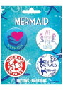 Mermaids Button Set 4-Pack ハロウィン コスプレ 衣装 仮装 小道具 おもしろい イベント パーティ ハロウィーン 学芸会