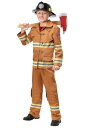 Firefighter Tan Uniform キッズ コスチューム ハロウィン 子ども コスプレ 衣装 仮装 こども イベント 子ども パーティ ハロウィーン 学芸会