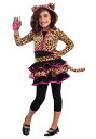 Girls Leopard Hoodie コスチューム ハロウィン 子ども コスプレ 衣装 仮装 こども イベント 子ども パーティ ハロウィーン 学芸会(3)