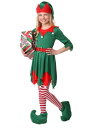 《全品P5倍 クーポン多数有》ガールズ Santa's Helper コスチューム ハロウィン 子ども コスプレ 衣装 仮装 こども イベント 子ども パーティ ハロウィーン 学芸会