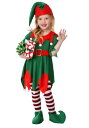 幼児 女の子's Santa's Helper コスチューム ハロウィン 子ども コスプレ 衣装 仮装 こども イベント 子ども パーティ ハロウィーン 学芸会