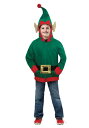 チャイルド Elf Hoodie コスチューム ハロウィン 子ども コスプレ 衣装 仮装 こども イベント 子ども パーティ ハロウィーン 学芸会