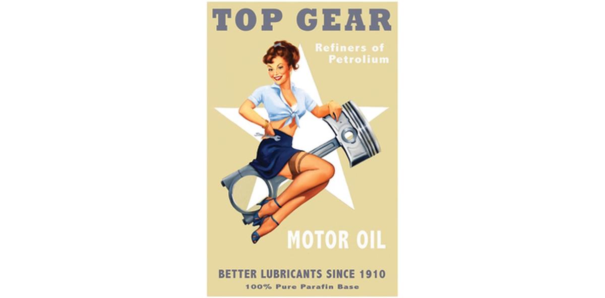 Legend Studios Top Gear Motor Oil Steel Sign ダイキャストミニカー ダイキャスト おもちゃ コレクション ミニチュア ダイカスト モデルカー ミニカー アメ車 ギフト プレゼント