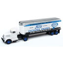 Mini ミニ Metals White WC22 Ford フォード Engine Exchange Tractor Trailer 1/87 Scale ス...