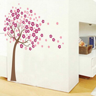 ウォールデコ ウォールステッカー インテリア 壁 シール Decor ルームステッカー DIY Art ビニール リムーバル Paper Mural 木 フラワー お花