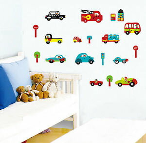 ウォールデコ ウォールステッカー インテリア 壁 シール ホームデコレーション Art Paper デコレーション Mural デカール Traffic Cars Kids