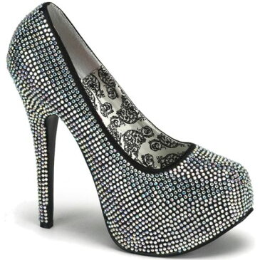 【マラソン初日 最大20%OFFクーポン有】セクシー Heels シューズ 靴 レディス 女性用 Rhinestone Platform Pumps 大人用 Stilettos クリスマス ハロウィン コスチューム コスプレ 衣装 変装 仮装