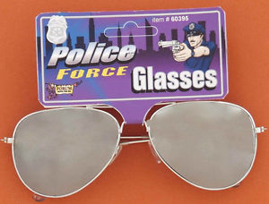 Police ポリス 警察 おまわりさん Mirroレッド Sunglasses Aviator Officer Detective アクセサリー クリスマス ハロウィン コスチューム コスプレ 衣装 変装 仮装